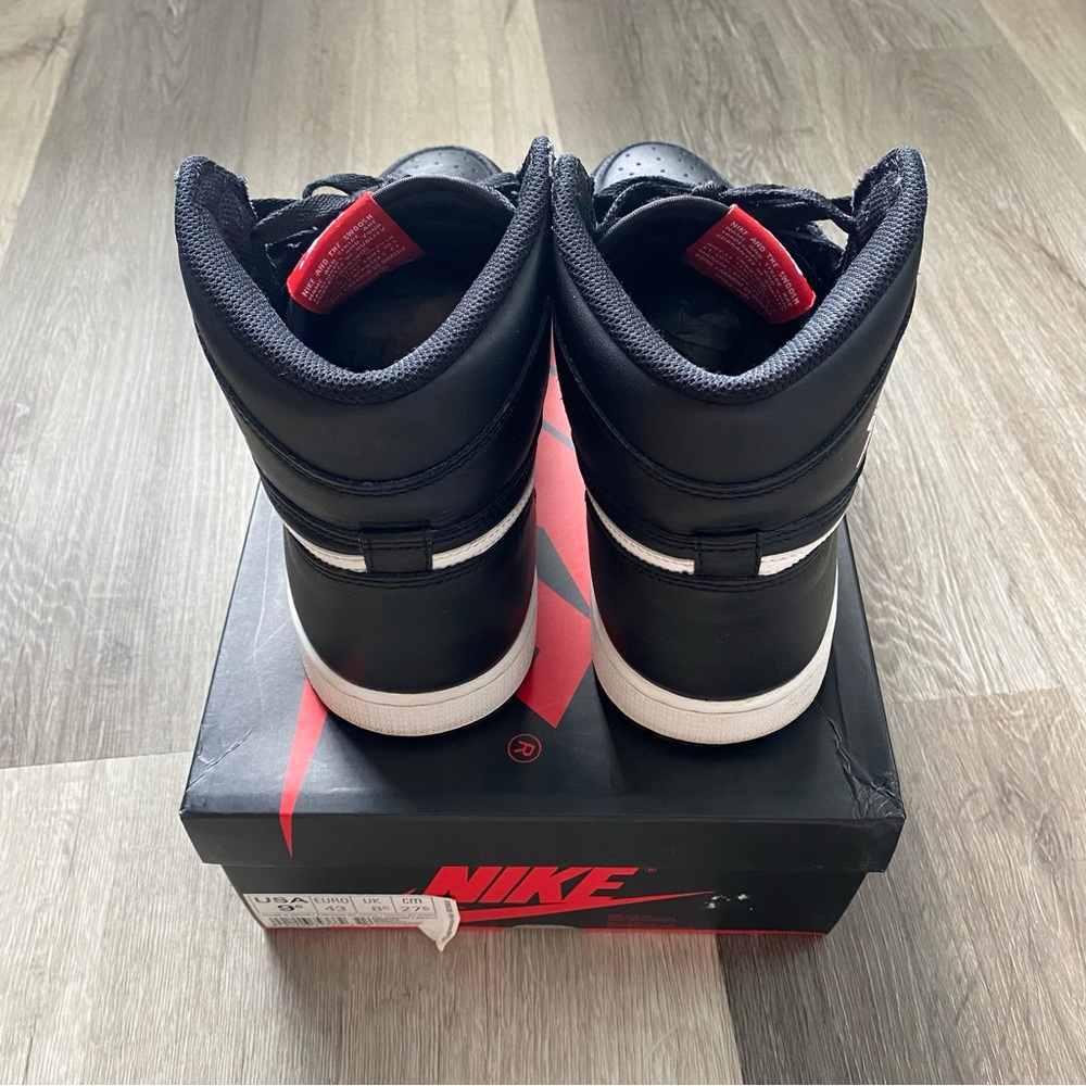 Nike Air Jordan 1 Yin Yang Black Men’s 9.5 Great Condition! - Picture 5 of 8